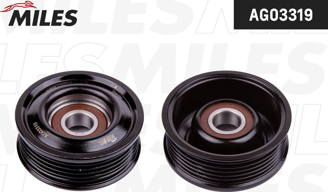 Направляющий (ведущий) ролик приводного поликлинового ремня Miles. Артикул AG03319