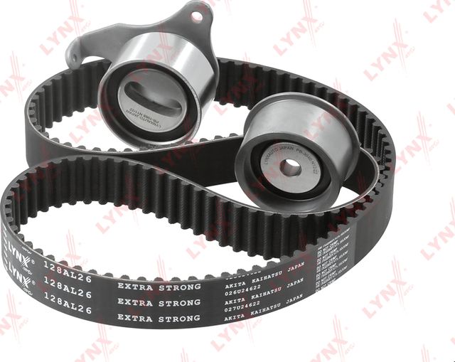 Ремень ГРМ с роликами (комплект) LYNXauto для Toyota Cynos II (L52, L54) 1995-1999. Артикул PK-1363