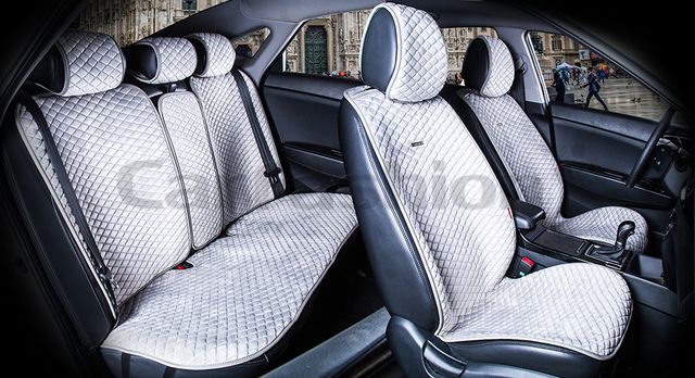 Накидки универсальные CarFashion City Plus для авто, цвет Серый/Серый. Артикул 22477