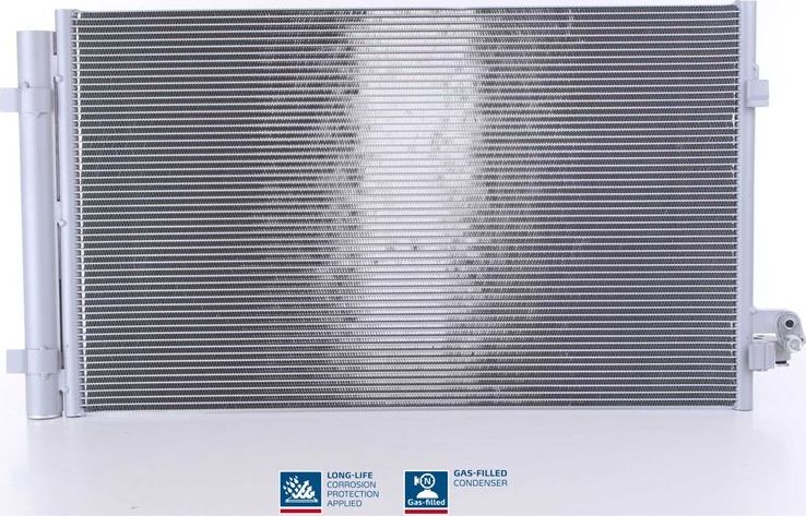 Радиатор кондиционера (конденсатор) Nissens (алюминий). Артикул 940750