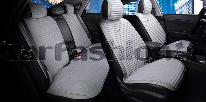 Накидки универсальные CarFashion Monaco Plus для авто, цвет Серый/Серый/Серый/Серый. Артикул 21831