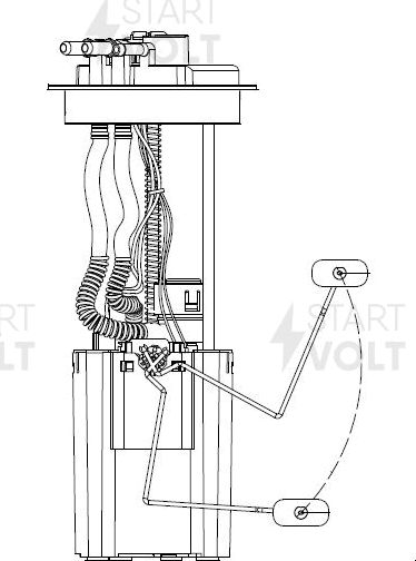 Бензонасос (топливный насос) StartVOLT для Lifan X50 2014-2026. Артикул SFM 3002
