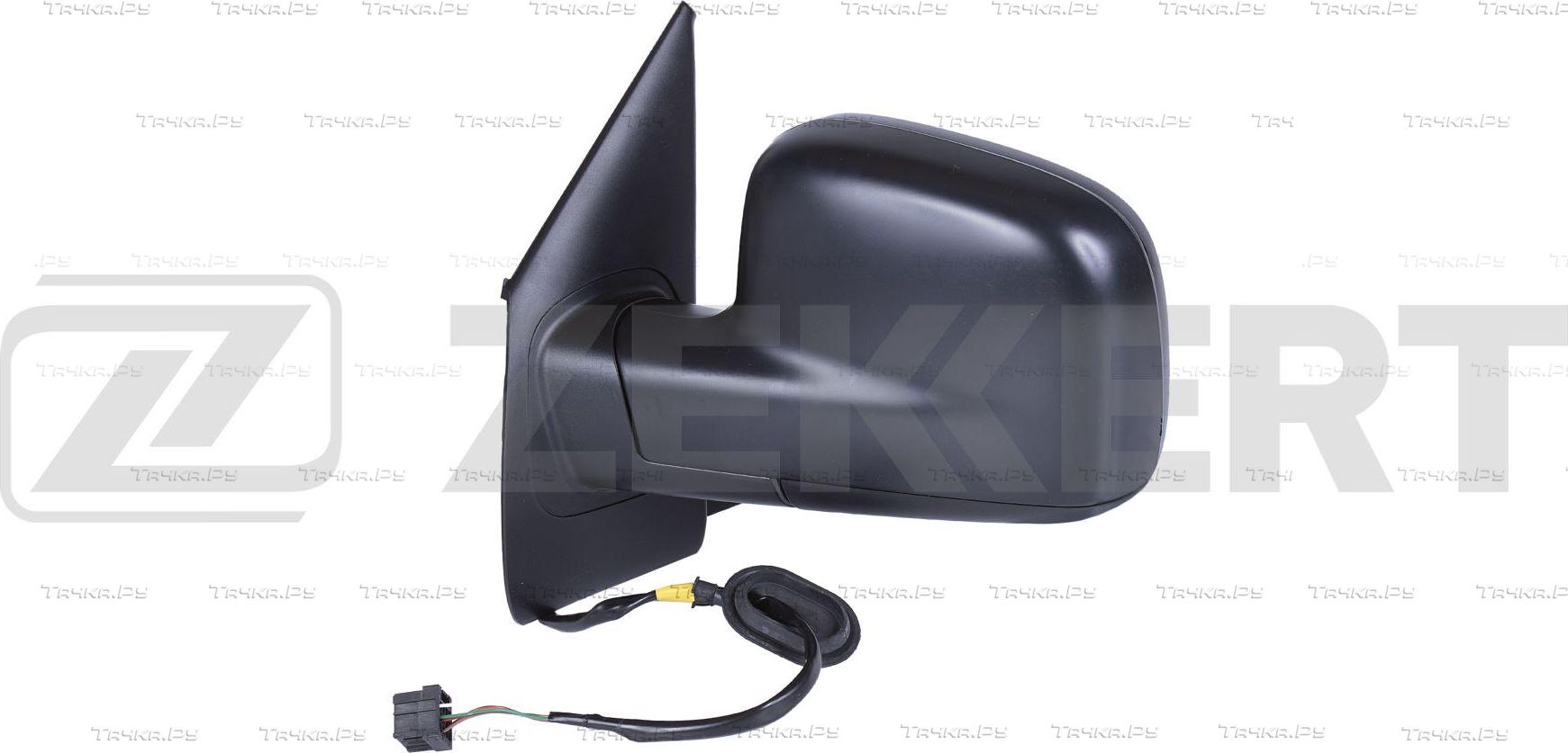Зеркало боковое (в сборе) Zekkert левое для Volkswagen Transporter T5 2003-2009. Артикул SP-4361