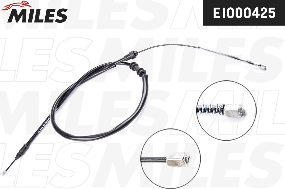 Трос ручника (тросик ручного тормоза) Miles. Артикул EI000425