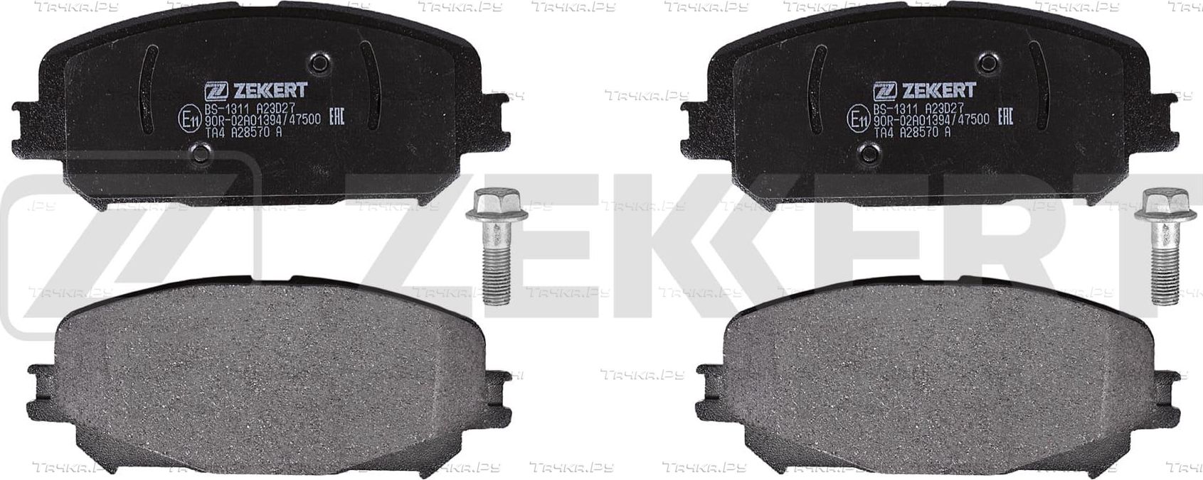 Тормозные колодки Zekkert передние для Renault Scenic IV 2017-2026. Артикул BS-1311
