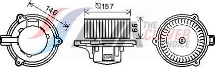 Вентилятор, мотор печки (отопителя) салона AVA для Kia Sorento I 2002-2011. Артикул KA8250