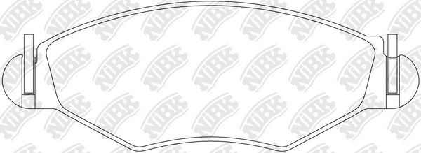 Тормозные колодки NiBK. Артикул PN0201