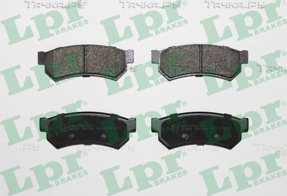 Тормозные колодки LPR задние для Daewoo Nubira III 2003-2004. Артикул 05P1564