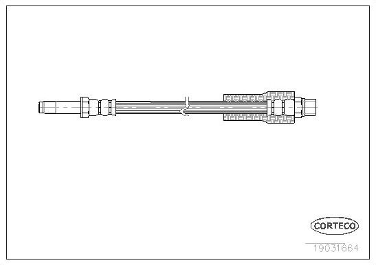 Тормозной шланг Corteco задний задний наружный для BMW 5 IV (E39) 1995-2003. Артикул 19031664