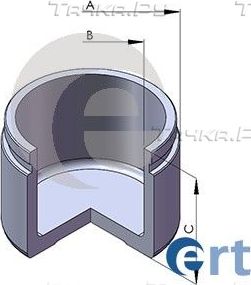 Поршень тормозного суппорта ERT (сталь) задний для Volvo 960 I 1990-1996. Артикул 150682-C