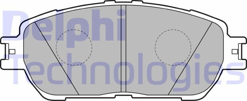 Тормозные колодки Delphi (Low-Metallic). Артикул LP2132