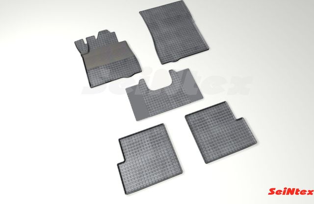 Коврики резиновые Seintex с узором сетка для салона Mercedes-Benz G-Класс W463 рестайлинг 2015-2026. Артикул 88180