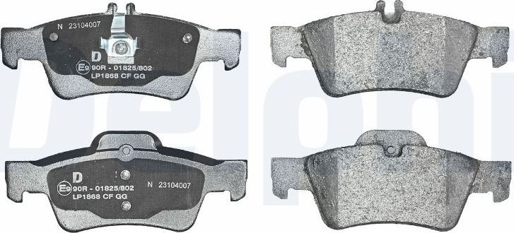 Тормозные колодки Delphi (Low-Metallic). Артикул LP1868