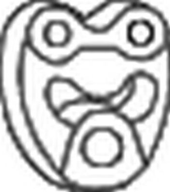 Крепление глушителя Bosal (Бельгия). Артикул 255-123