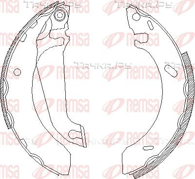 Тормозные колодки Remsa задние для Ford Escort V 1990-2001. Артикул 4304.00