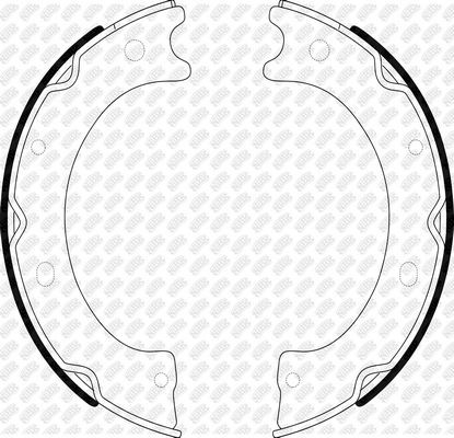 Тормозные колодки (стояночная тормозная система) NiBK. Артикул FN8802