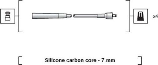 Высоковольтные провода (провода зажигания) (комплект) Magneti Marelli. Артикул 941318111226