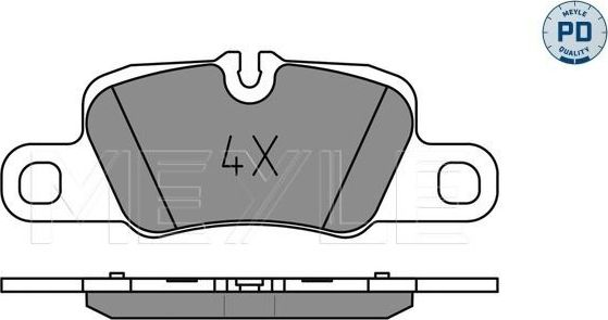 Тормозные колодки Meyle PD. Артикул 025 245 5416/PD