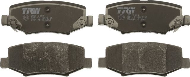 Тормозные колодки TRW COTEC задние для Dodge Nitro 2006-2012. Артикул GDB4145