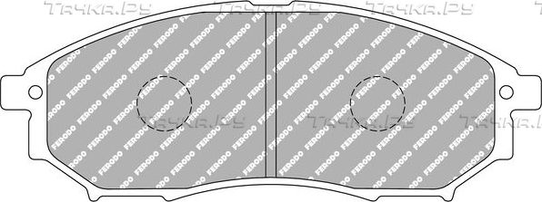 Тормозные колодки FERODO RACING DS2500 для Renault Koleos I 2008-2016. Артикул FCP1690H