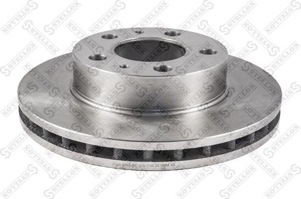 Тормозной диск Stellox передний для Citroen Jumper II 2006-2026. Артикул 6020-9966-SX