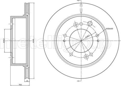 Тормозной диск Trusting для Kia Sorento I 2002-2011. Артикул DF1650