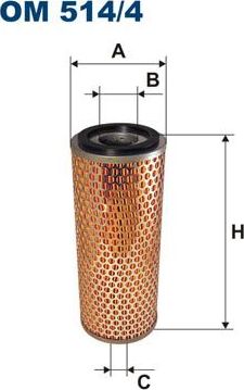 Масляный фильтр Filtron. Артикул OM 514/4