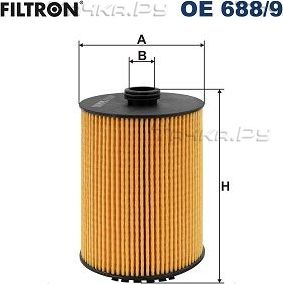 Масляный фильтр Filtron для Skoda Superb II 2011-2015. Артикул OE 688/9