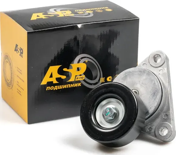 Натяжитель с роликом для а/м CHEVROLET 1.4i-1.6i Cruze 09-, DAEWOO 1.4i-1.6i 97 (ASP). Артикул EB65018