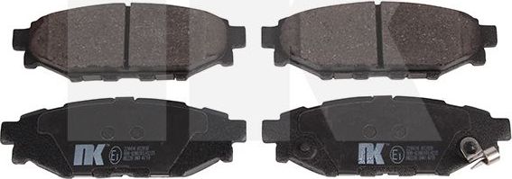 Тормозные колодки NK задние для Subaru Outback IV 2009-2015. Артикул 224414