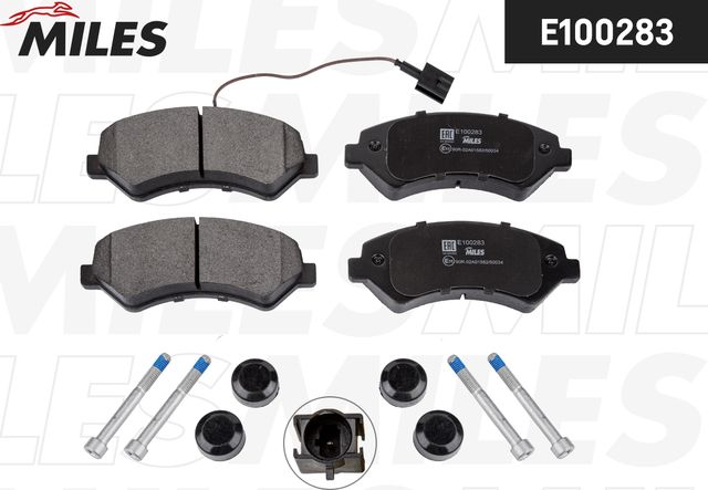 Тормозные колодки Miles (Semi-Metallic). Артикул E100283