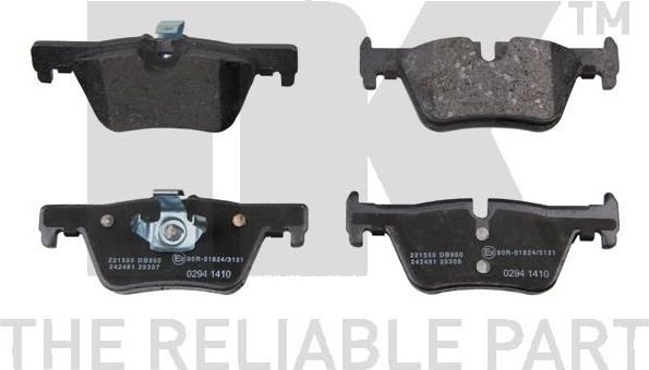 Тормозные колодки NK задние для BMW 2 F22 2012-2026. Артикул 221555