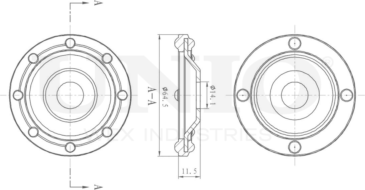 Опора пружины подвески (Unio). Артикул RMP-15164