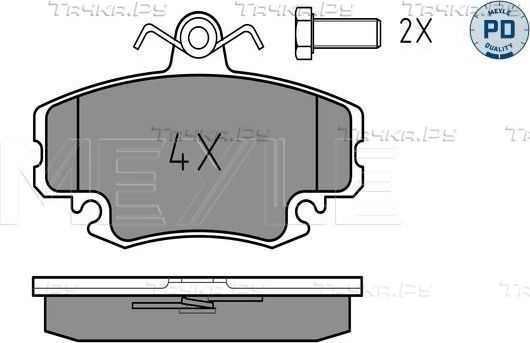 Тормозные колодки Meyle PD передние для Renault Logan I 2004-2015. Артикул 025 214 6318/PD