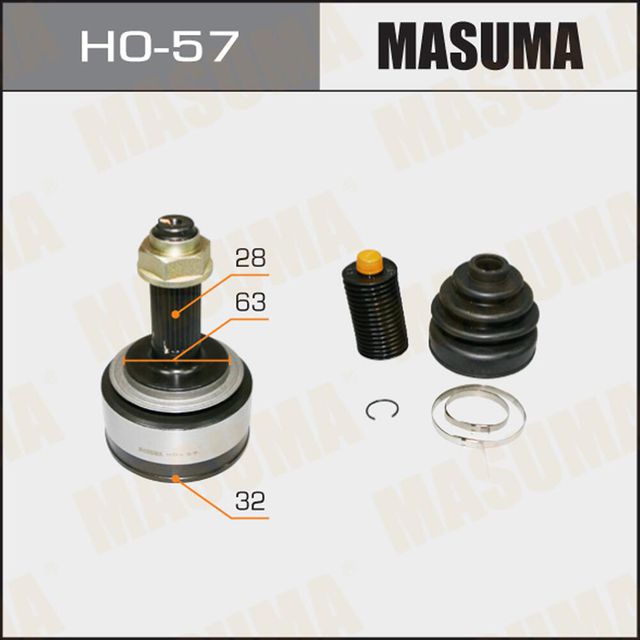 Шрус наружный (граната) Masuma передний для Honda Accord VII 2003-2008. Артикул HO-57