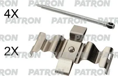 Комплект монтажный тормозных колодок (Patron) Patron. Артикул PSRK1288
