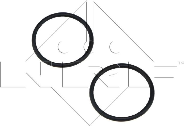 Радиатор масляный (маслоохладитель) для АКПП NRF (алюминий). Артикул 31342