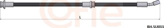 Тормозной шланг Cofle. Артикул 92.BH.SU011
