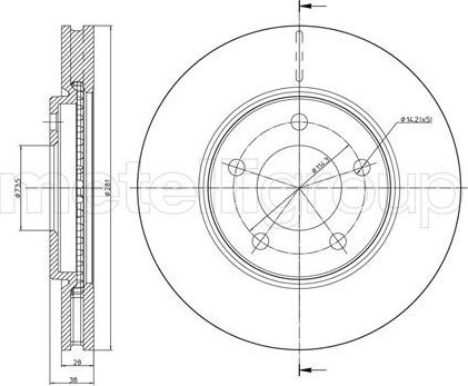 Тормозной диск Trusting. Артикул DF089