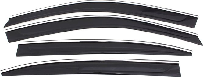 Дефлекторы Cobra Tuning для окон (с хром. молдингом) Volkswagen Atlas 2018-2026. Артикул V25618CR