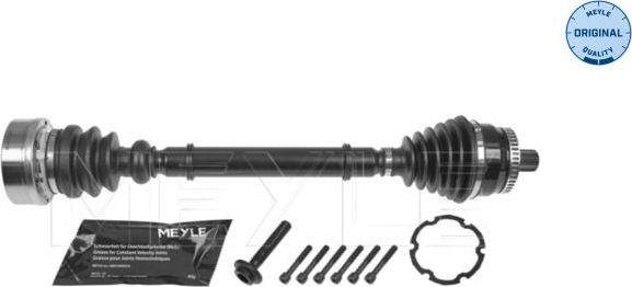 Полуось (привод в сборе, приводной вал) Meyle Original. Артикул 100 498 0666