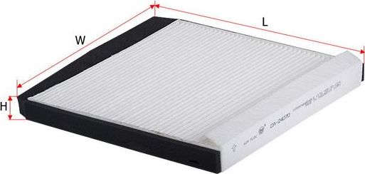 Салонный фильтр Sakura для Volvo XC70 I 2000-2007. Артикул CA-24070