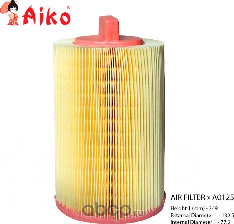 Фильтр воздушный. серия Exclusive AIKO Aiko. Артикул A0125