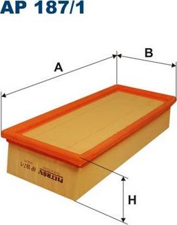 Воздушный фильтр Filtron. Артикул AP 187/1