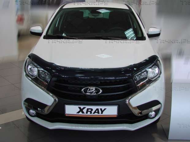 Дефлектор SIM для капота Lada Xray 2015-2026. Артикул SVAZXR1612