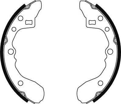 Тормозные колодки TRW задние для Mazda 323 II (BD) 1981-1985. Артикул GS8286