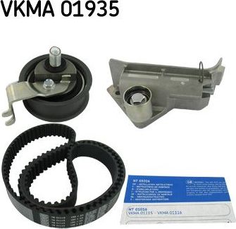 Ремень ГРМ с роликами (комплект) SKF для Audi TT I (8N) 1998-2006. Артикул VKMA 01935