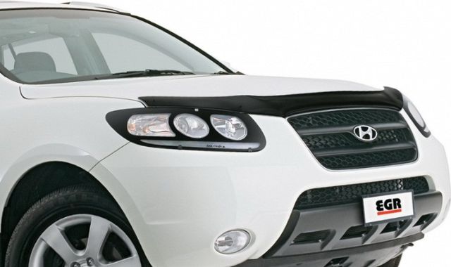 Дефлектор EGR для капота Hyundai Santa Fe II 2006-2012. Артикул 014051