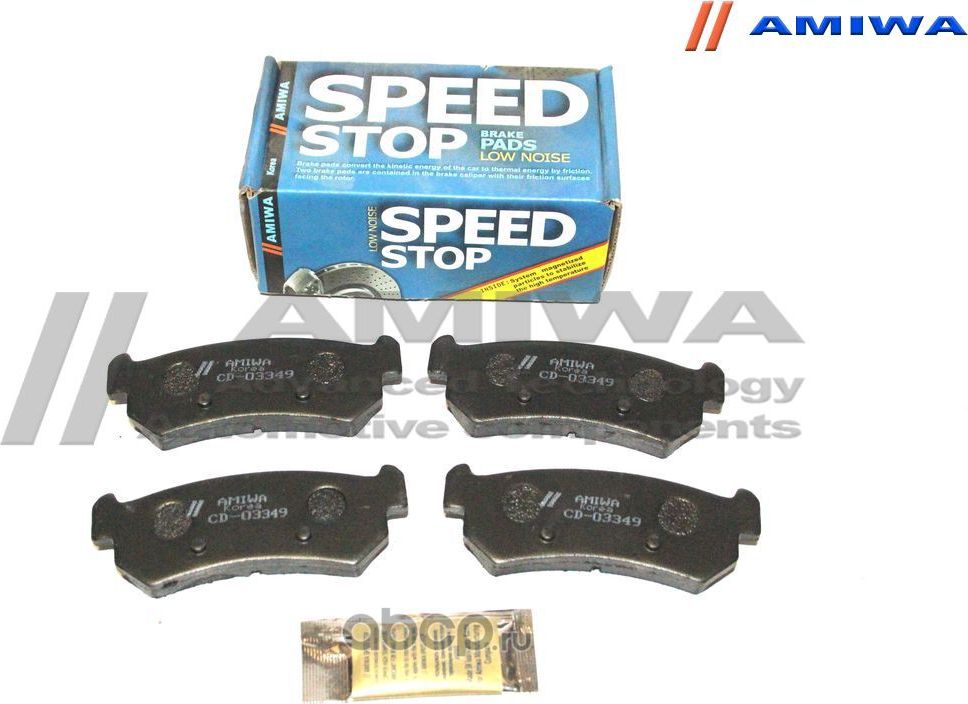 Колодки тормозные задние (Amiwa). Артикул CD03349