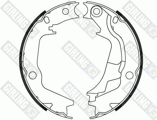 Тормозные колодки (стояночная тормозная система) Girling. Артикул 5187909